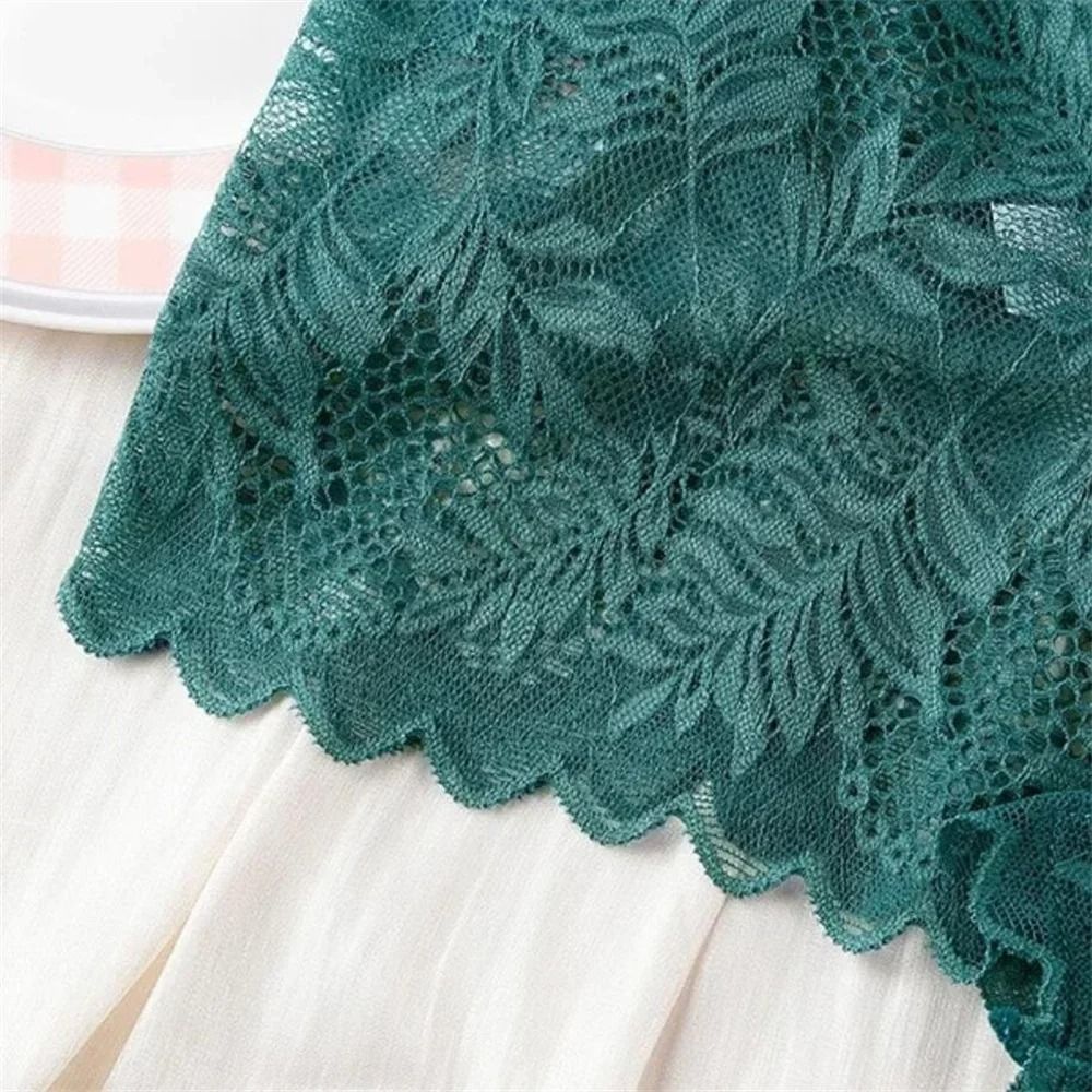 Lace Mesh Seamless Boyshorts Elegant Hollow Out Jacquard Underwear 6