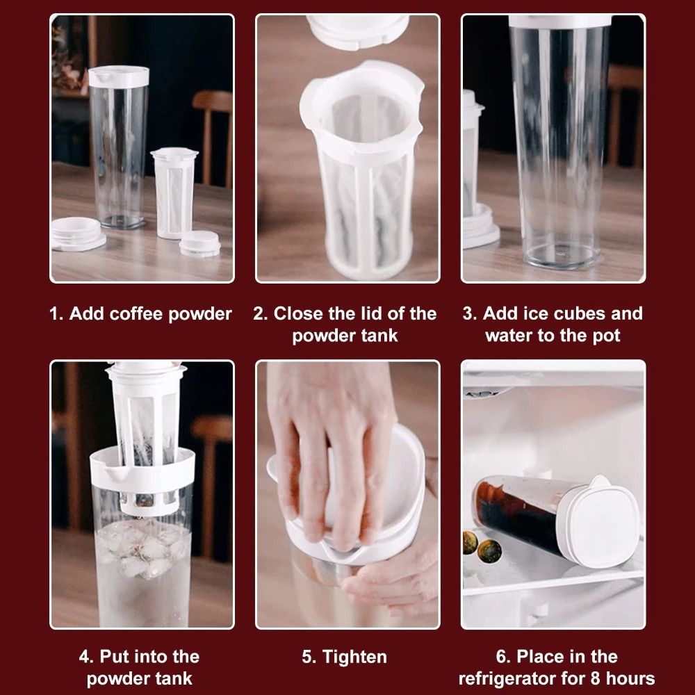 Iced Brew Infusion Pitcher 11L Refrigerator Cold Brew Coffee Tea Maker 4