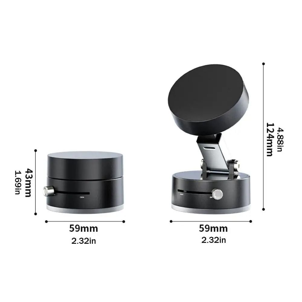 DoubleSided Magnetic Suction Phone Holder Foldable Vacuum Suction Mount 6