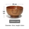Artisan Japanese Wooden Bowl Handcrafted Natural Food Container 6