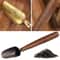 Ebony Wood Alloy Coffee Scoop Antique Style Tea Shovel Measuring Spoon 1