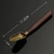 Ebony Wood Alloy Coffee Scoop Antique Style Tea Shovel Measuring Spoon 7