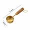 GoldPlated Professional Measuring Set Precision Baking Tools With Walnut Handles 7