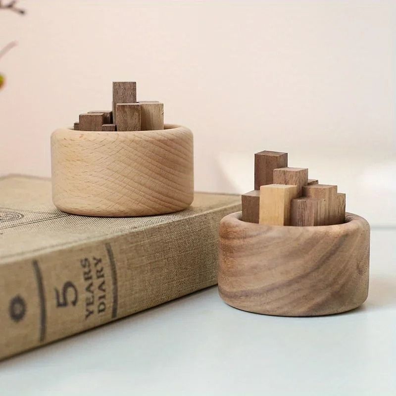 Zen Wood Essential Oil Diffuser Handcrafted Beech Walnut Fragrance Expander 2