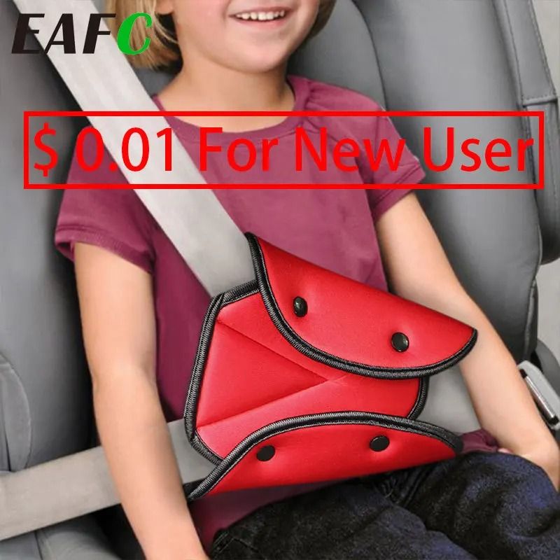 Kids Safety Seat Belt Positioner AntiNeck Shoulder Adjustment Holder 1