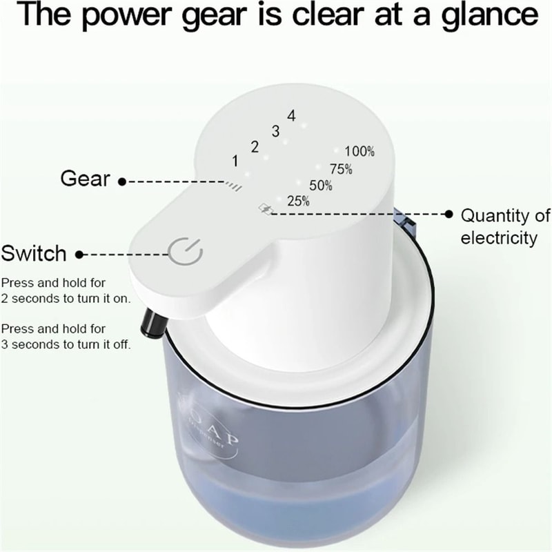Intelligent Touchless Soap Dispenser 4Gear Automatic Foam Sensor 4