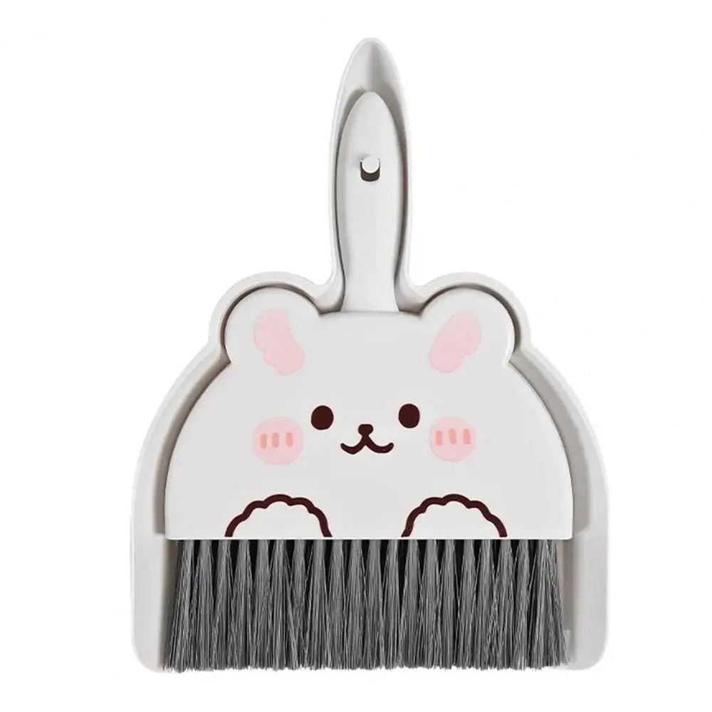 Cartoon Mini Broom Dustpan Set Desktop Keyboard Cleaning Duo 9