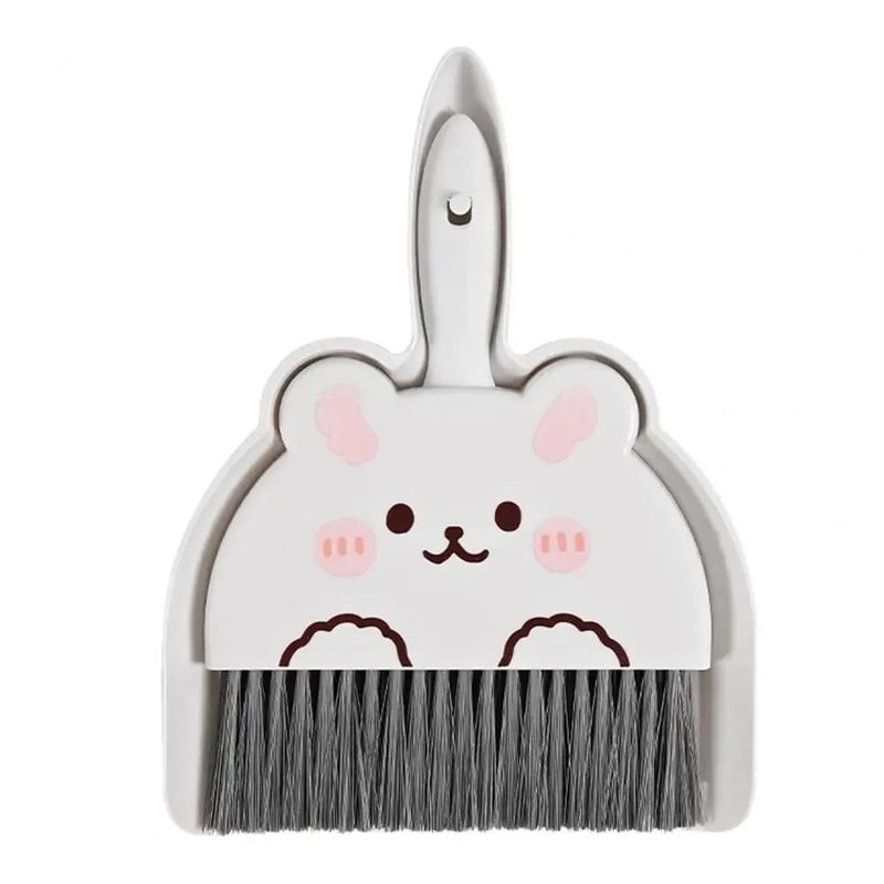 Cartoon Mini Broom Dustpan Set Desktop Keyboard Cleaning Duo 9