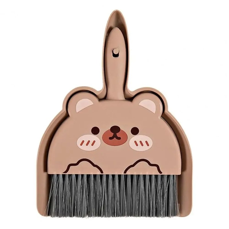 Cartoon Mini Broom Dustpan Set Desktop Keyboard Cleaning Duo 2