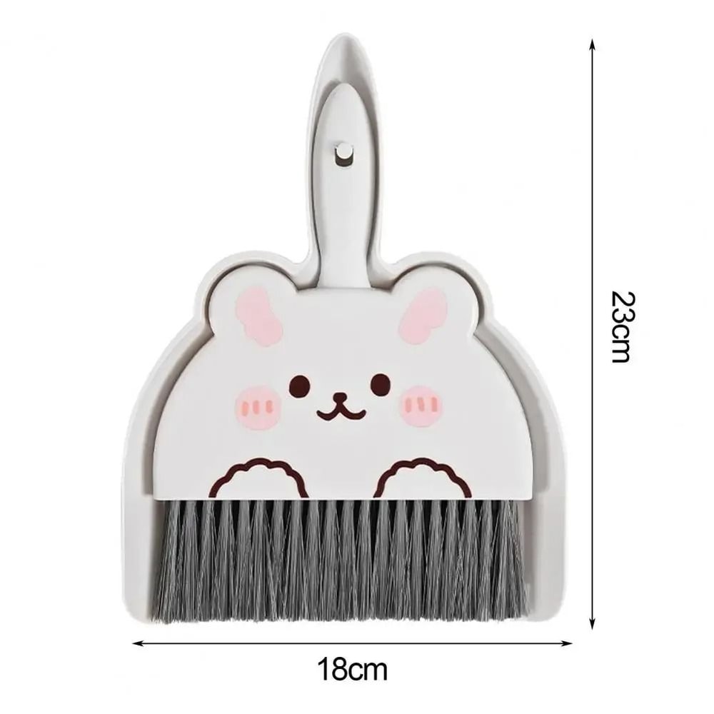 Cartoon Mini Broom Dustpan Set Desktop Keyboard Cleaning Duo 5