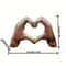 Modern Eternal Heart Sculpture Handcrafted Resin Love Art Statue 3