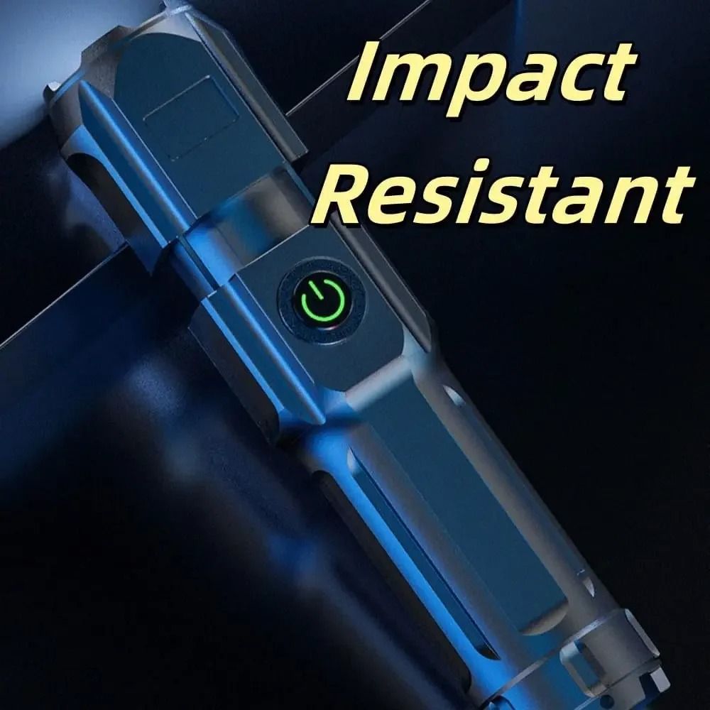 Telescopic Zoom Tactical Flashlight LongRange Rechargeable LED Torch 1