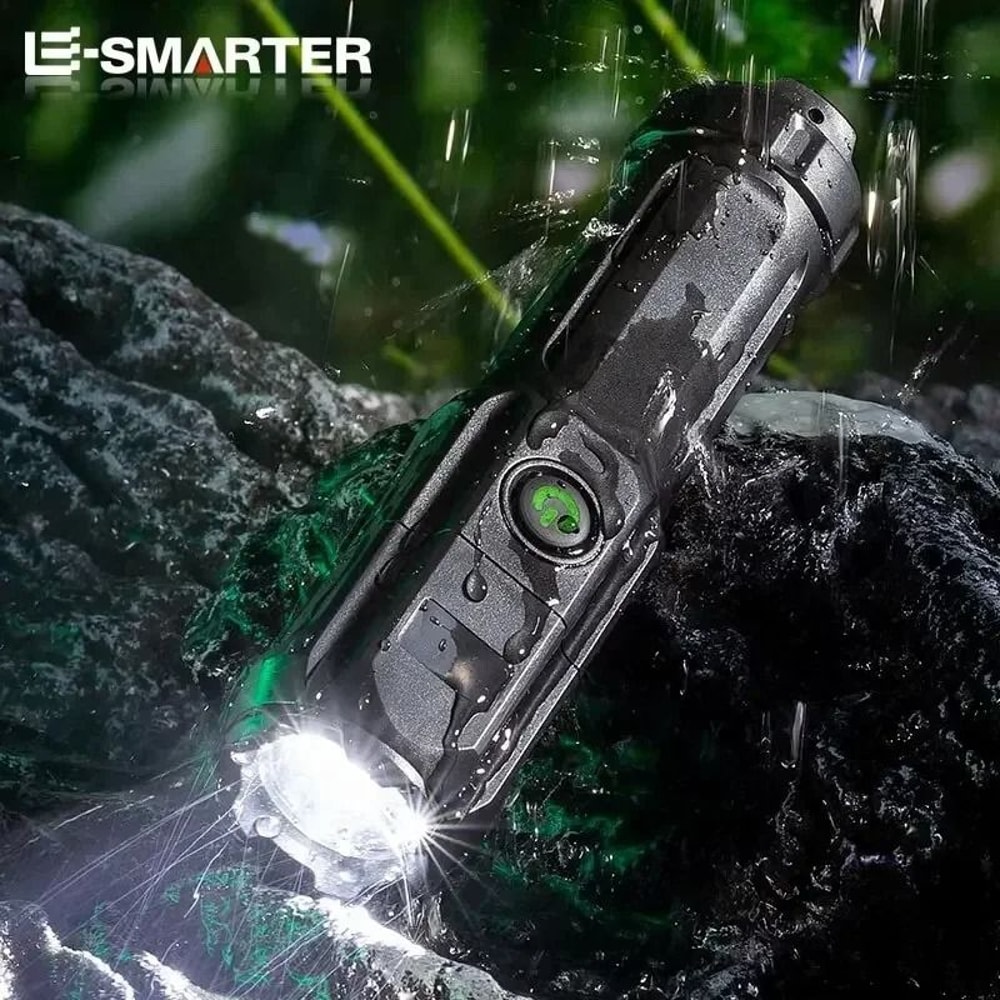 Telescopic Zoom Tactical Flashlight LongRange Rechargeable LED Torch 3