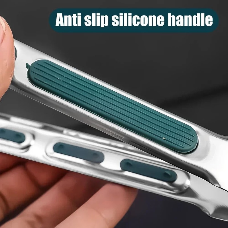 HeavyDuty Stainless Steel Food Tongs MultiUse Kitchen Grill Clamps 6