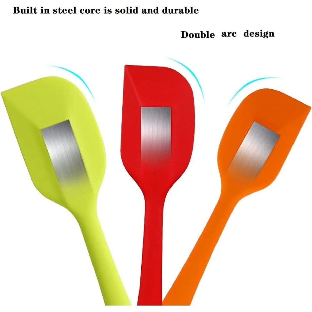 HighTemperature Integrated Silicone Scraper Seamless Cake Smoothing Baking Tool 5