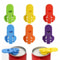 6Piece MultiColor Can Opener Sealer Set Dustproof Beverage Protection 1