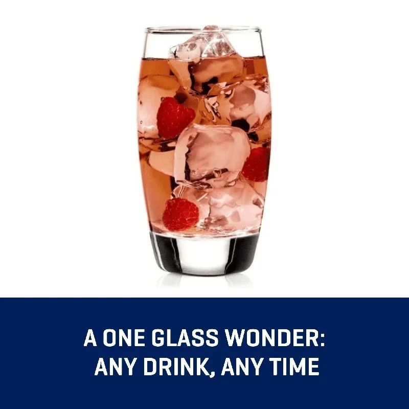 Heavy Base Clear Glassware Collection 8Piece Essential Drinking Glass Set 4