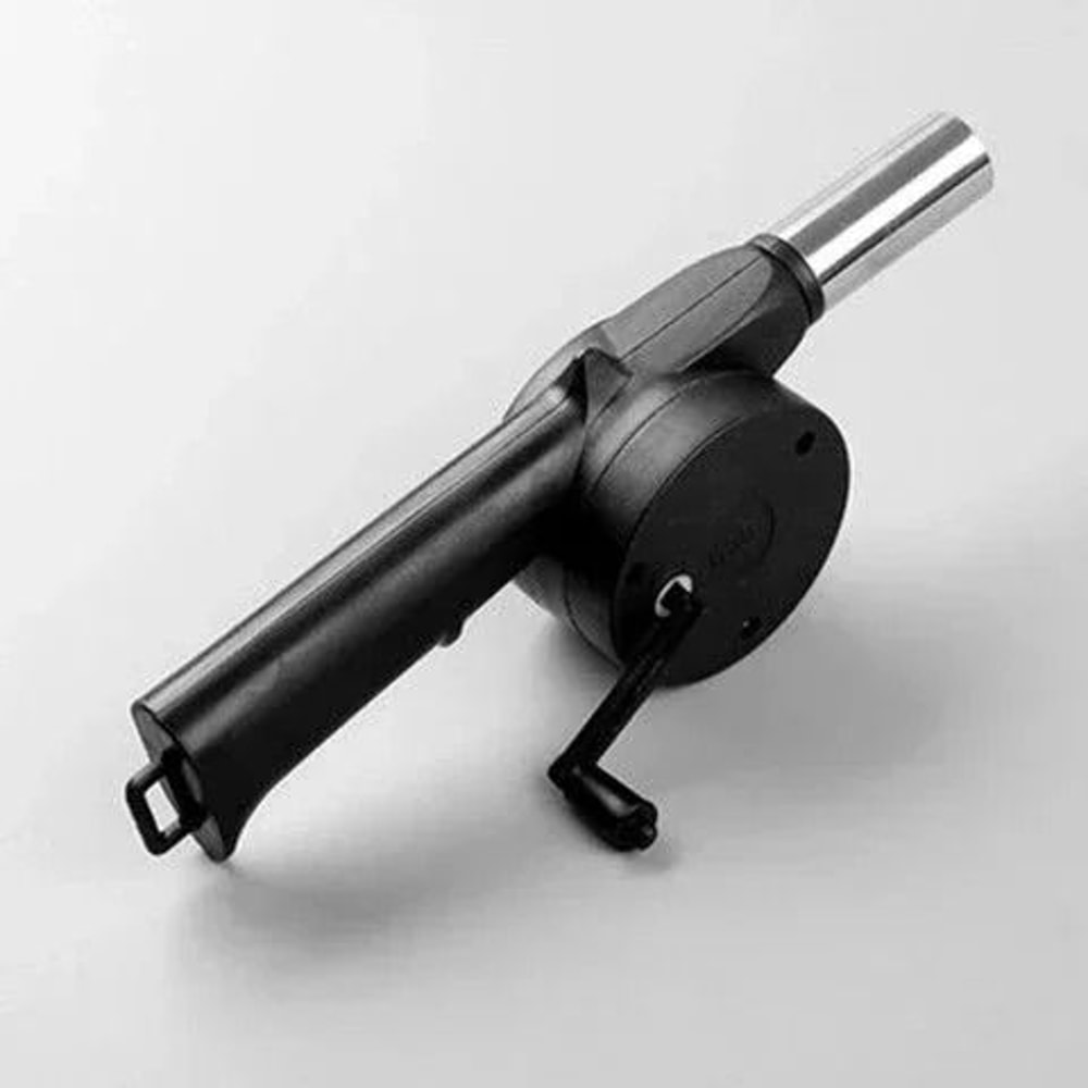 Manual HandCrank BBQ Air Blower Portable Fast Fire Starter For Grills Stoves 7