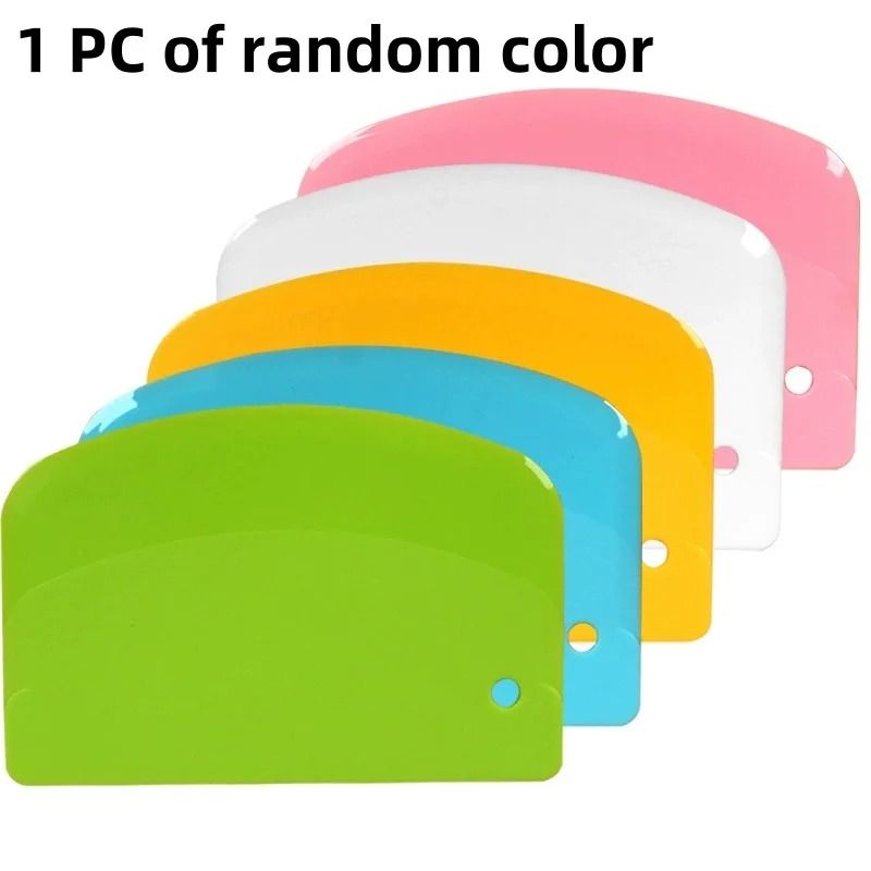 MultiPurpose Plastic Bench Scraper Essential Flour Dough Cake Cream Knife 7