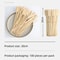 EcoFriendly Bamboo Skewer Set 100Piece MultiLength Barbecue Fruit Forks 10