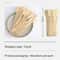 EcoFriendly Bamboo Skewer Set 100Piece MultiLength Barbecue Fruit Forks 7