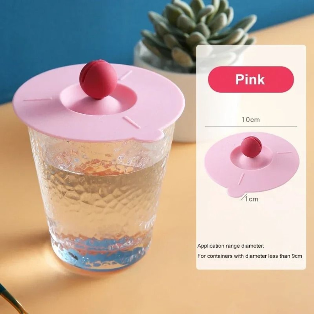 Universal Silicone Mug Lid AntiDust Sealed Cover For Tea Coffee 5