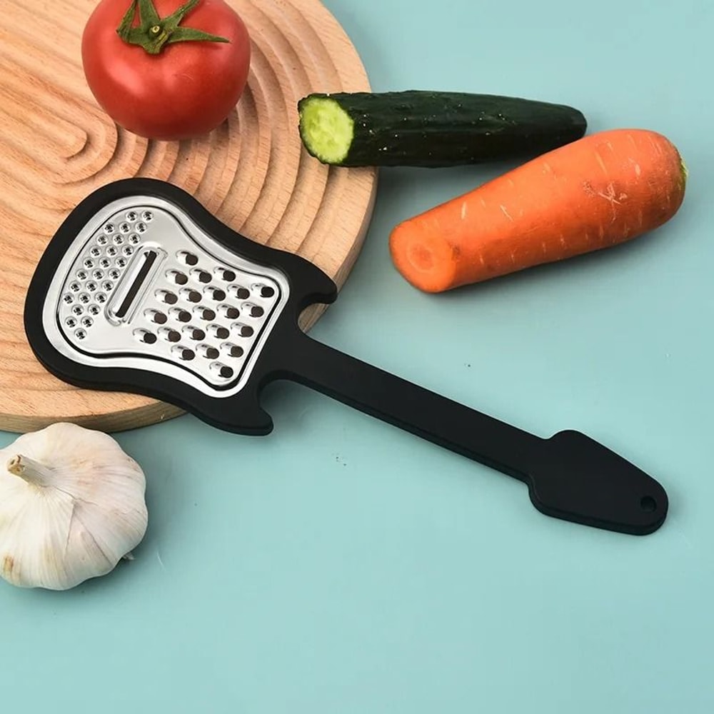 GuitarShaped Stainless Steel Peeler Creative MultiFunctional Kitchen Tool 3