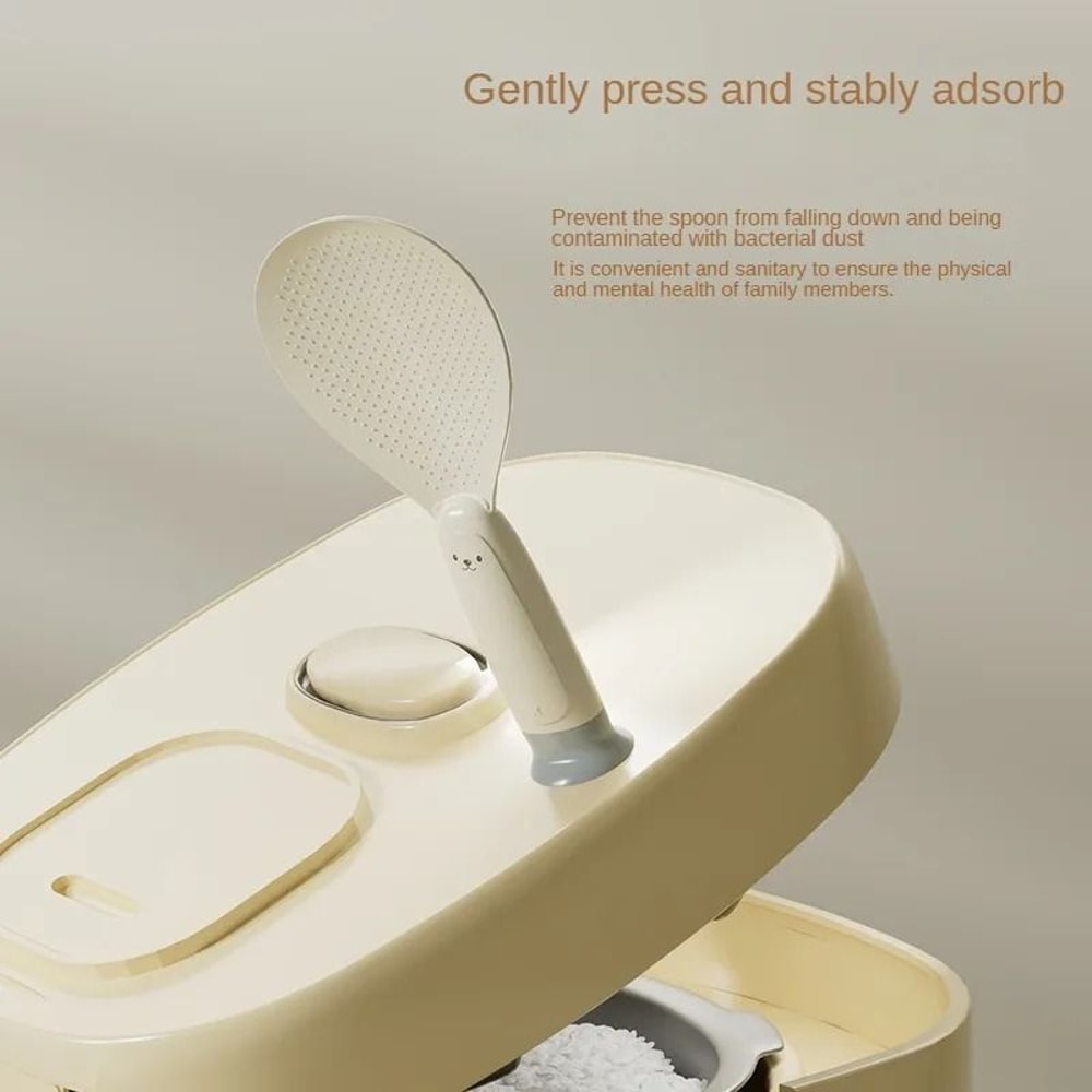 Standing NonStick Rice Spoon HeatResistant Suction Cup Serving Paddle 2