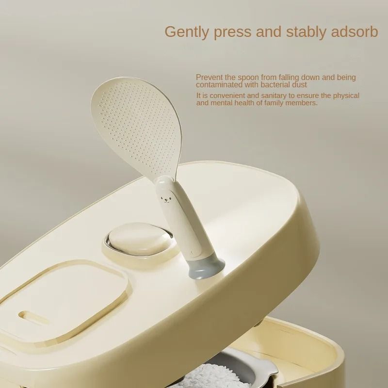 Standing NonStick Rice Spoon HeatResistant Suction Cup Serving Paddle 2