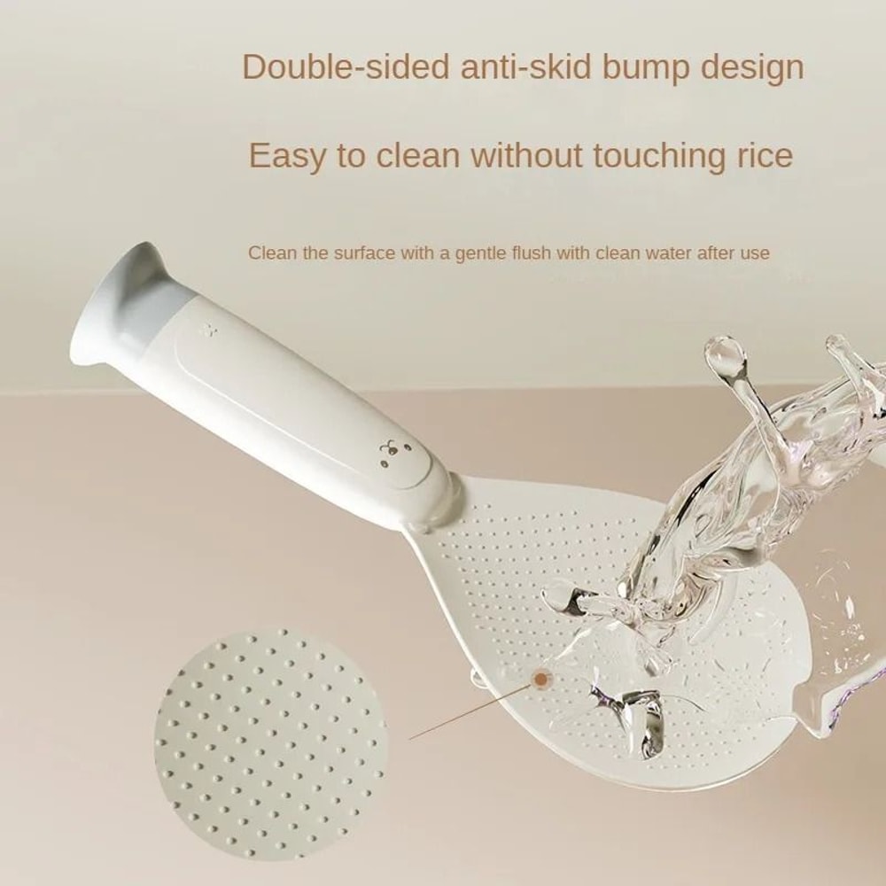 Standing NonStick Rice Spoon HeatResistant Suction Cup Serving Paddle 4