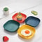 4Piece Square Reusable Dessert Plate Set Durable EcoFriendly Tableware 5