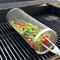 Circular Stainless Steel Rolling BBQ Basket 360 Rotating Mesh Grill Cylinder 5