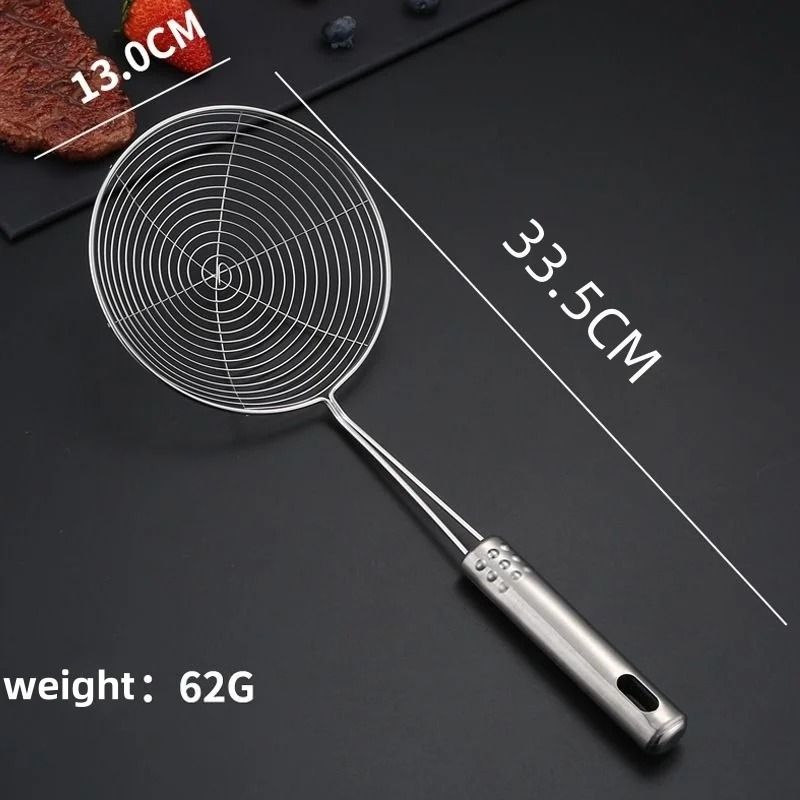 3Piece Stainless Steel Professional Strainer Set Large Mesh Colander Hot Pot Filter 5