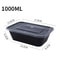1000ml HeavyDuty Disposable Lunch Boxes 20Piece MicrowaveSafe Meal Prep Set 6