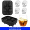 3D Skull Silicone Ice Mold Creative Whiskey Ice Block Maker 1