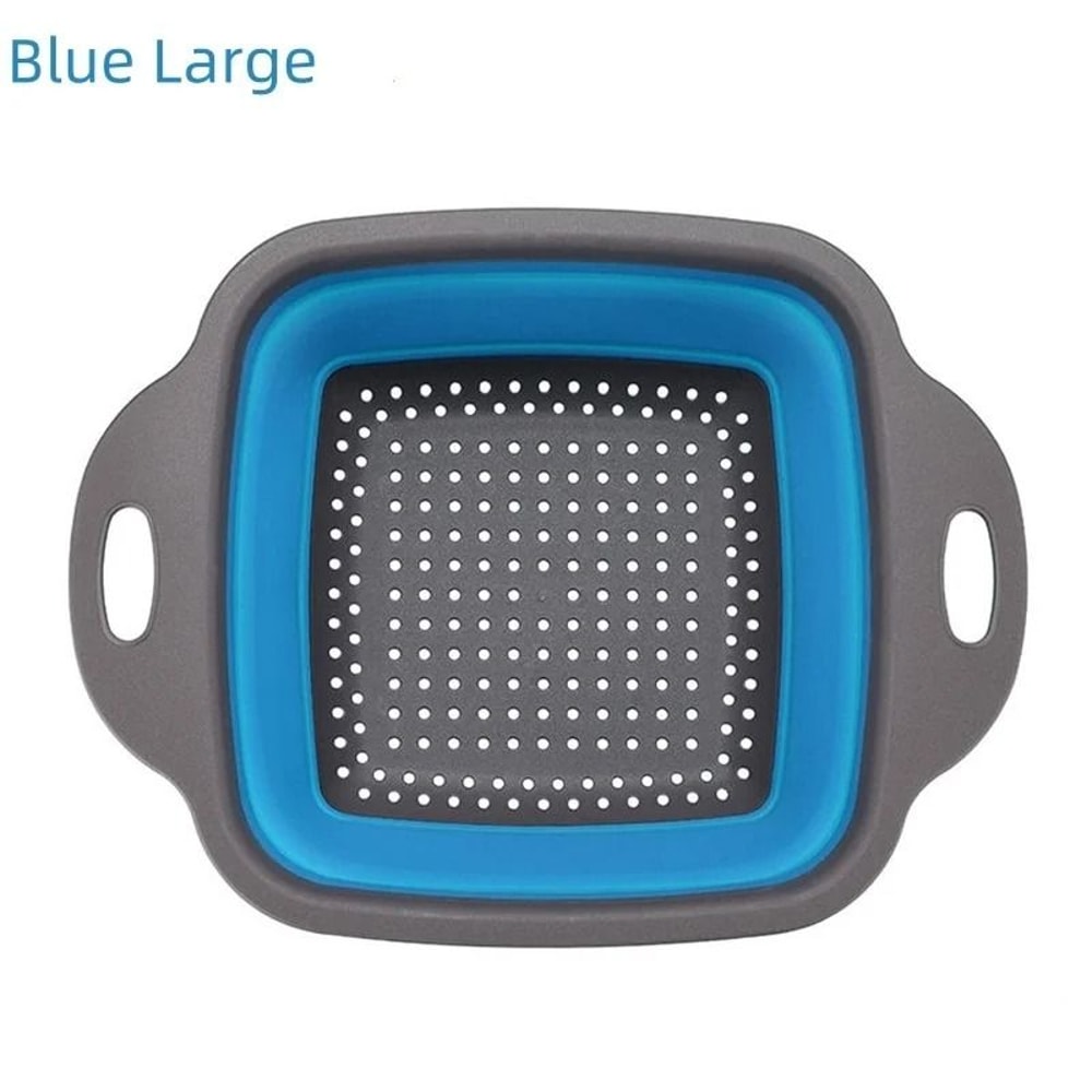 Collapsible Silicone Colander Foldable Vegetable Washing Draining Basket 11