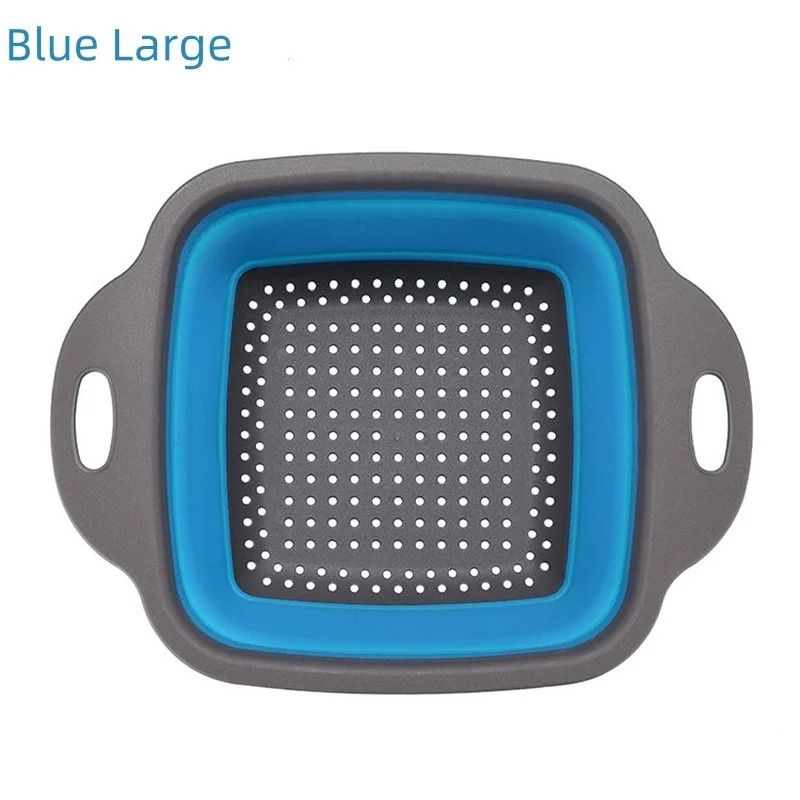 Collapsible Silicone Colander Foldable Vegetable Washing Draining Basket 11