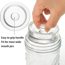 glass fermentation weights – wide mouth jar submerging lids