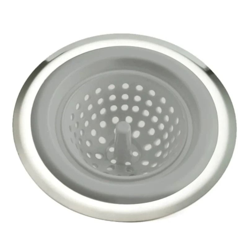 Universal Silicone Sink Floor Drain Filter AntiClogging Hair Catcher Stopper 3