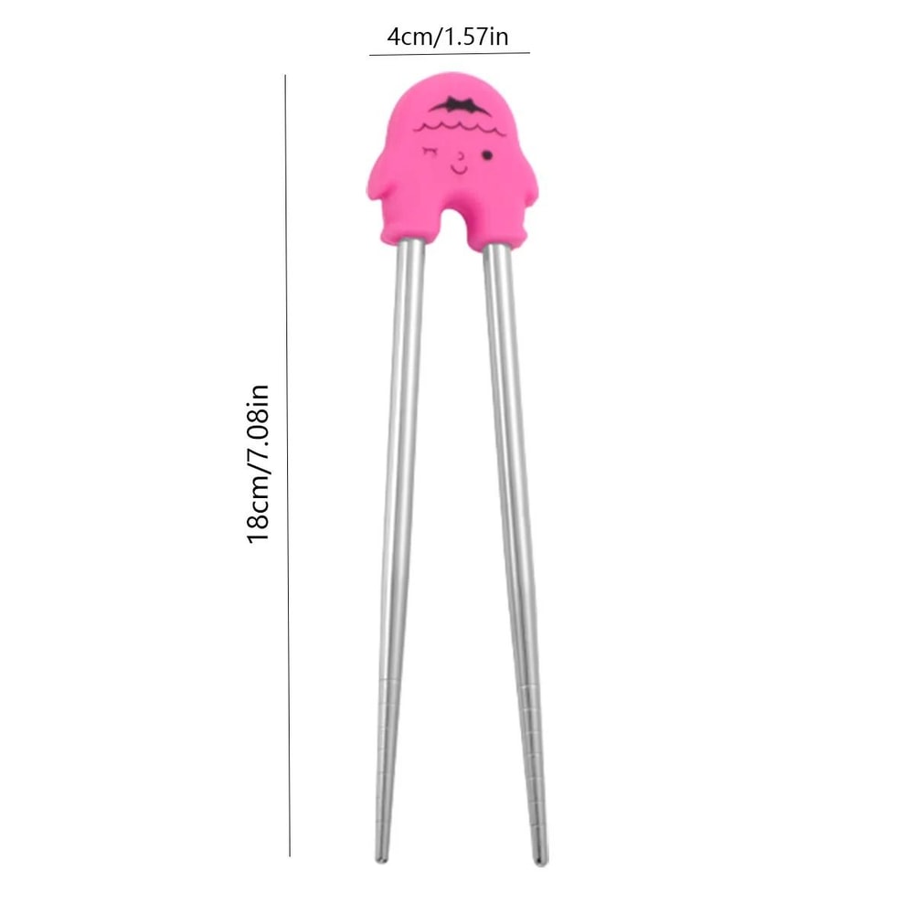 Cartoon Training Chopsticks Removable Ergonomic Beginners 4
