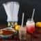 100Piece Individually Packaged Straws Transparent Disposable Drinking Set 3