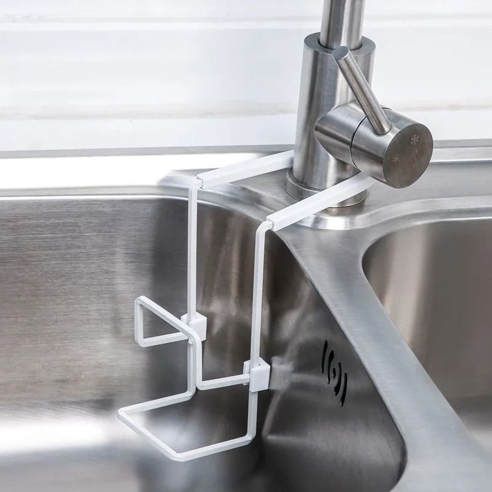 Metal Sink Storage Rack WallMounted Sucker Sponge Soap Holder 5