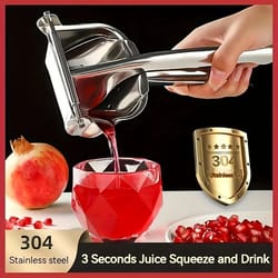 304 stainless steel manual juice squeezer – professional citrus & pomegranate press