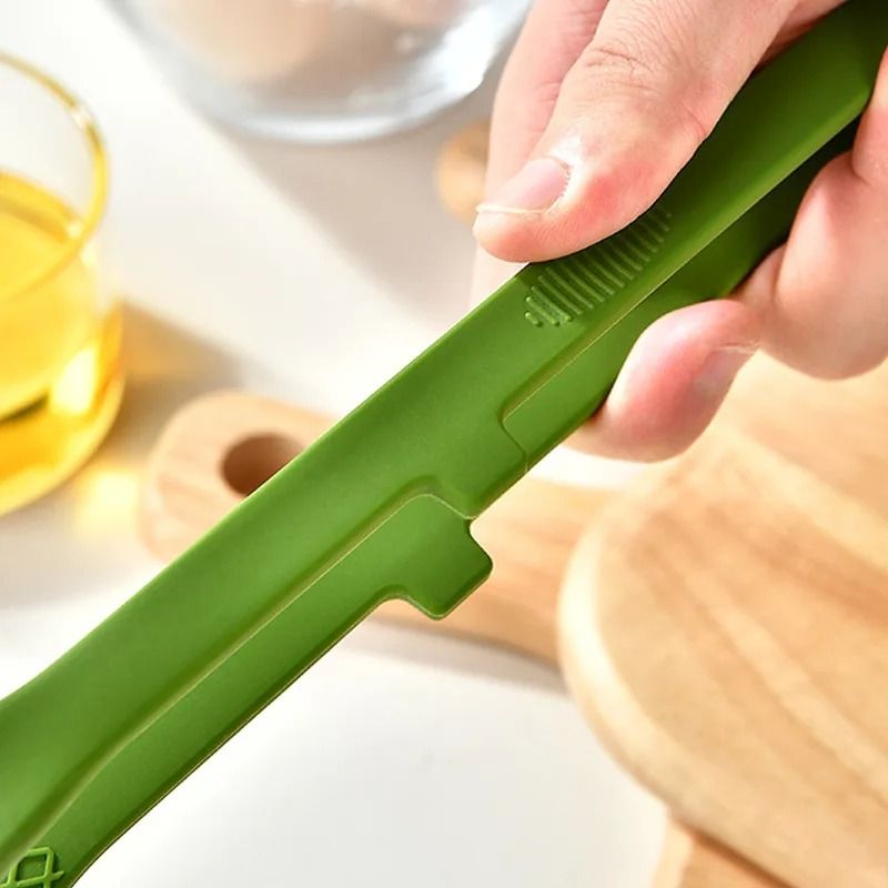 Silicone NonSlip Kitchen Tongs MultiPurpose HeatResistant Cooking Clip 4
