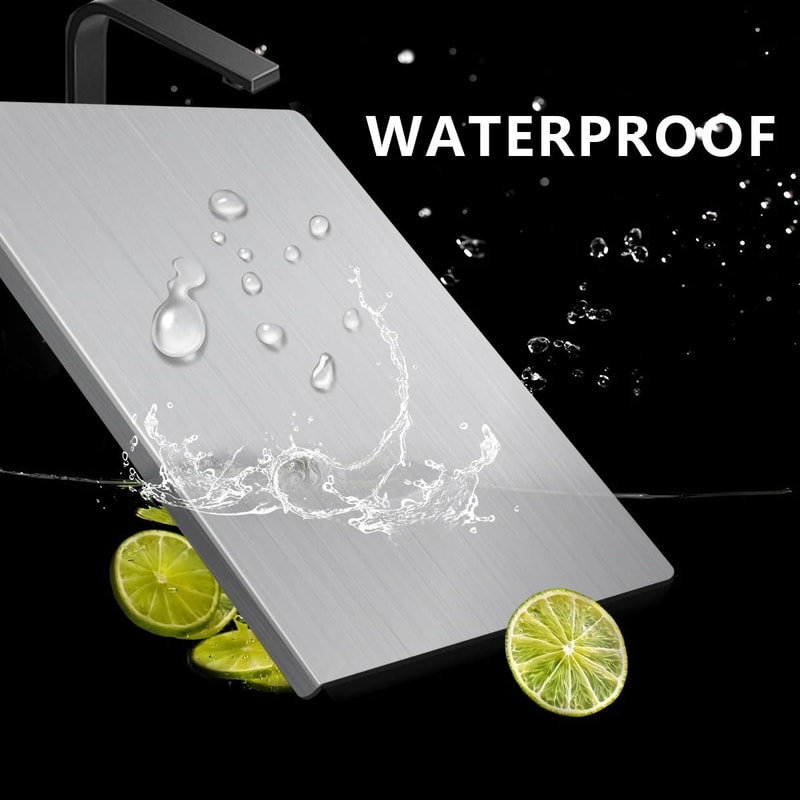 304 Stainless Steel Cutting Board AntiBacterial Butcher Block Rolling Board 4