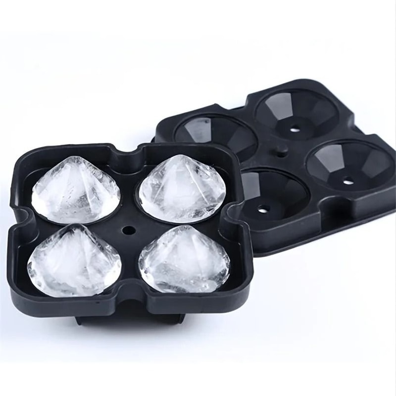 Luxury DiamondShaped Ice Cube Mold Professional DIY Cocktail Tray 4