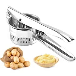 stainless steel potato masher – heavy-duty ergonomic food crusher
