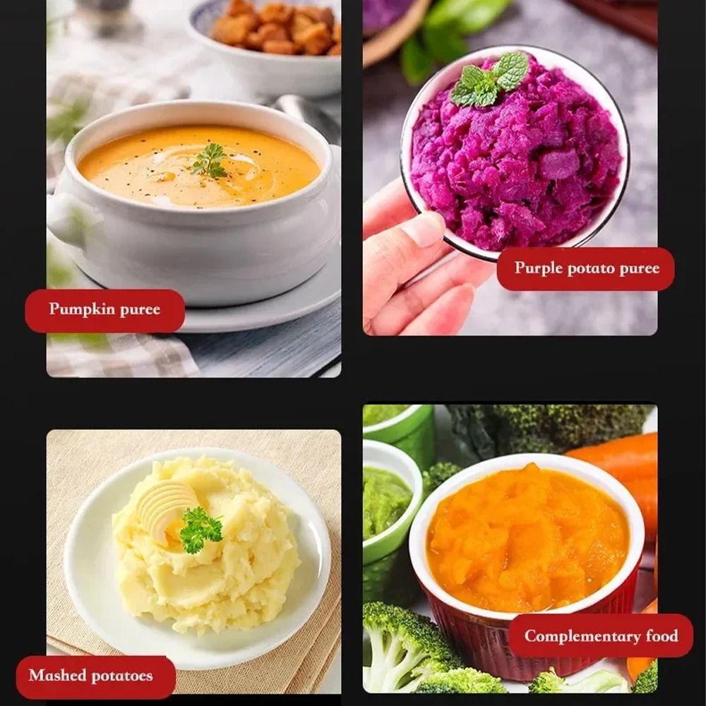 Stainless Steel Potato Masher HeavyDuty Manual Food Crusher 5