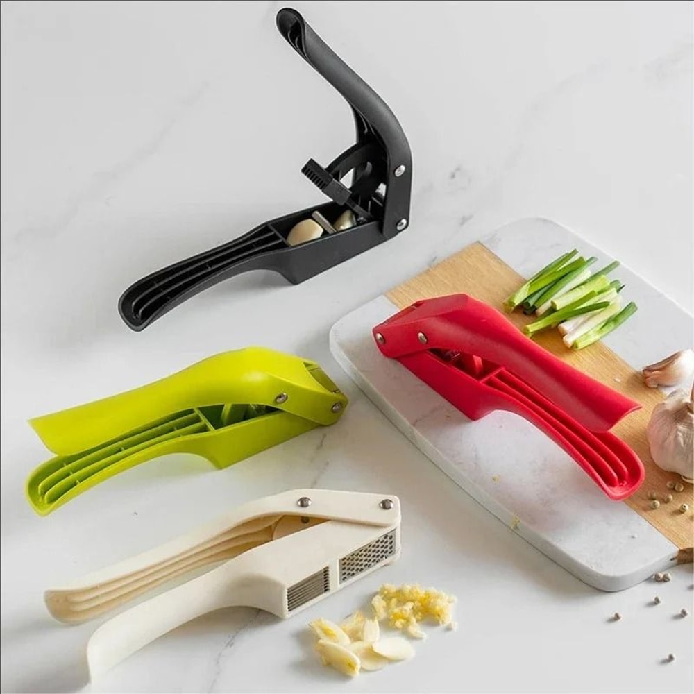 2in1 Multifunctional Garlic Press Vegetable Squeezer HighLeverage Kitchen Tool 1