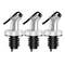 3Piece Silver Professional Bottle Pourer Set Precision Oil Vinegar Nozzles 6